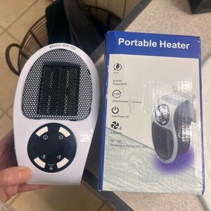 White Portable Ceramic Space Heater
